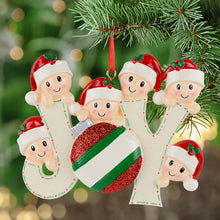 Load image into Gallery viewer, Christmas Gift Personalized Ornament JOY Family 6