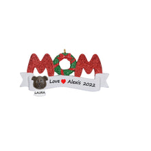 Load image into Gallery viewer, Holiday Gift Personalized Christmas Ornament MOM/DAD