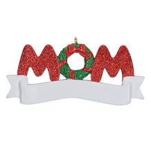 Load image into Gallery viewer, Holiday Gift Personalized Christmas Ornament MOM/DAD