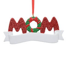 Load image into Gallery viewer, Holiday Gift Personalized Christmas Ornament MOM/DAD