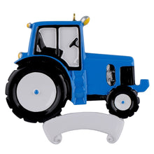 Load image into Gallery viewer, Christmas Personalized Ornaments Occupation Ornament Tractor Blue