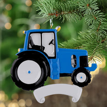 Load image into Gallery viewer, Christmas Personalized Ornaments Occupation Ornament Tractor Blue