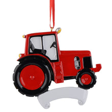 Load image into Gallery viewer, Teens' Christmas Gift Personalized Ornament Tractor Red