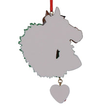 Load image into Gallery viewer, Customize Gift for Pet Christmas Ornament Horse with Wreath