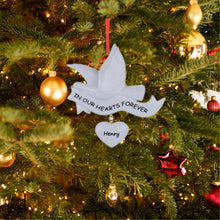Load image into Gallery viewer, Personalized Memorial Gift Christmas Ornament In Our Hearts Forever