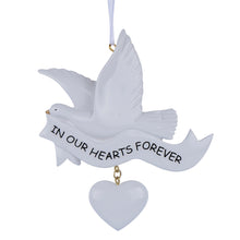 Load image into Gallery viewer, Personalized Memorial Gift Christmas Ornament In Our Hearts Forever