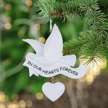 Load image into Gallery viewer, Personalized Memorial Gift Christmas Ornament In Our Hearts Forever