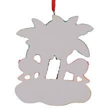 Load image into Gallery viewer, Personalized Holiday Ornament Gift Christmas New Couple Ornament Beach Flamingo