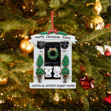 Load image into Gallery viewer, Personalized Christmas Gift for Moving New Home Black Door