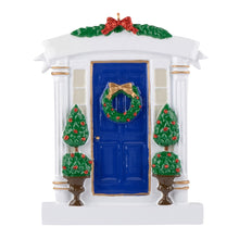 Load image into Gallery viewer, Customize Christmas Gift for New House Blue Door Ornament