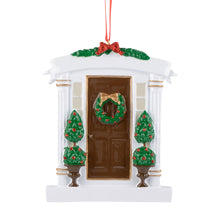 Load image into Gallery viewer, Personalized Christmas Gift for 1st Christmas in New Home Brown Door