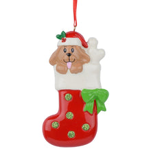 Load image into Gallery viewer, Personalized Christmas Pet Ornament Dog Stocking
