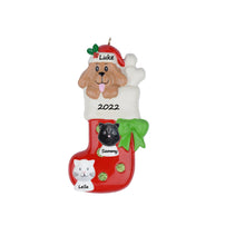 Load image into Gallery viewer, Personalized Christmas Pet Ornament Dog Stocking
