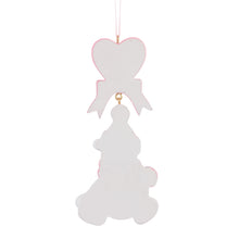 Load image into Gallery viewer, Personalized Ornaments Baby's First Christmas Baby Bear Pink