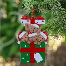 Load image into Gallery viewer, Use thin permanent pen to customize an ornament gift for your family and friends. Customize on hat, blank loctions with names, year, greetings, etc., keep it dry for 1-2 minutes before touch writings, words will stay well for years.