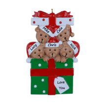 Load image into Gallery viewer, 2024 Gift for Family Personalized Christmas Ornament Bear Gift Family 5