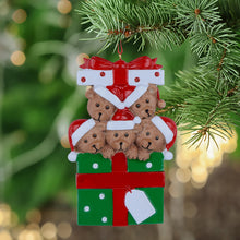 Load image into Gallery viewer, Use thin permanent pen to customize an ornament gift for your family and friends. Customize on hat, blank loctions with names, year, greetings, etc., keep it dry for 1-2 minutes before touch writings, words will stay well for years.