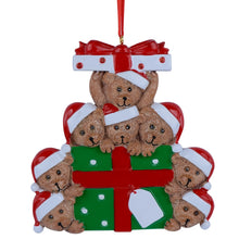 Load image into Gallery viewer, Christmas Gift Personalized Ornament Bear Gift Family 8