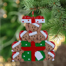 Load image into Gallery viewer, Christmas Gift Personalized Ornament Bear Gift Family 8