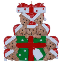 Load image into Gallery viewer, Christmas Personalized Ornament Gift Bear Gift Family 9