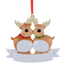 Load image into Gallery viewer, 2024 Customized Christmas Gift Family Ornament Reindeer Family 2