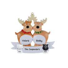 Load image into Gallery viewer, 2024 Customized Christmas Gift Family Ornament Reindeer Family 2