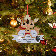 Load image into Gallery viewer, 2024 Personalized Christmas Ornament Gift Reindeer Family 3