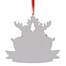 Load image into Gallery viewer, 2024 Personalized Christmas Ornament Gift Reindeer Family 3