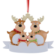 Load image into Gallery viewer, Personalized Christmas Gift for Family Reindeer Family 4