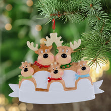 Load image into Gallery viewer, Christmas Personalized Family Ornament Reindeer Family 5