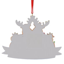 Load image into Gallery viewer, Christmas Personalized Family Ornament Reindeer Family 5