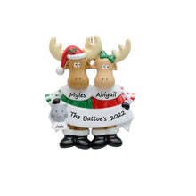 Load image into Gallery viewer, Customize Gift for Family Christmas Ornament Moose Family 2