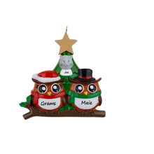 Load image into Gallery viewer, Christmas Gift Personalized Christmas Tree Decor Ornament Owl Family 2
