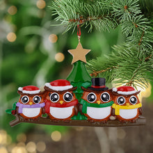 Load image into Gallery viewer, Christmas Gift Customize Decoration Ornament Owl Family 4