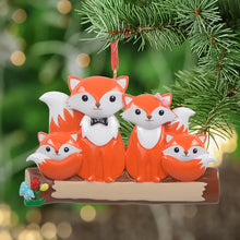 Load image into Gallery viewer, Christmas Gift for Family Holiday Decor Ornament Fox Family 4