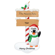 Load image into Gallery viewer, Customized Family Ornament Christmas Gift North Pole Penguin Family 1