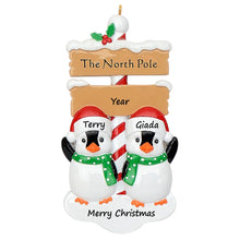 Load image into Gallery viewer, 2024 Customized Ornament Christmas Gift for Family North Pole Penguin Family 2