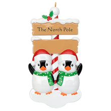 Load image into Gallery viewer, 2024 Customized Ornament Christmas Gift for Family North Pole Penguin Family 2