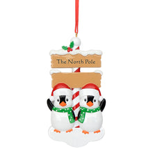 Load image into Gallery viewer, 2024 Customized Ornament Christmas Gift for Family North Pole Penguin Family 2
