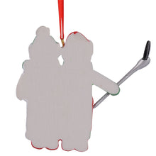 Load image into Gallery viewer, Customize Gift Christmas Ornament Selfie Snowman Family 4