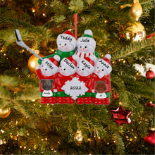 Load image into Gallery viewer, Christmas Gift Customize Ornament Selfie Snowman Family 6