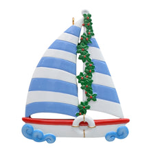 Load image into Gallery viewer, Maxora Personalized Gift Christmas Sport Ornaments Sailboat