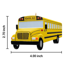Load image into Gallery viewer, Personalized Gift Christmas Ornament School Bus