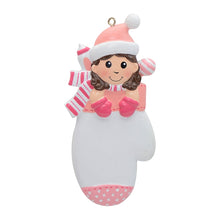Load image into Gallery viewer, Maxora Customize Baby's 1st Christmas Gift Mitten Baby Girl