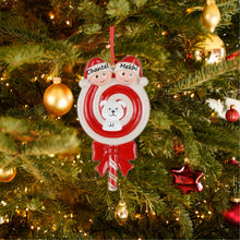 Load image into Gallery viewer, Holiday Gift Personalized Christmas Ornament Lollipop Family 2