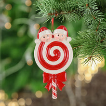 Load image into Gallery viewer, Holiday Gift Personalized Christmas Ornament Lollipop Family 2