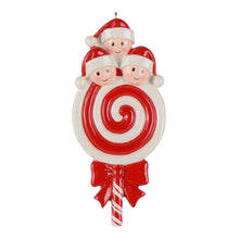 Load image into Gallery viewer, Personalized Christmas Gift Decoration Ornament Lollipop Family 3