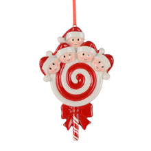 Load image into Gallery viewer, Christmas Gift Personalized Christmas Tree Decor Ornament Lollipop Family 5