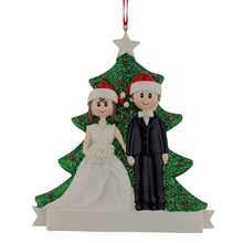 Load image into Gallery viewer, Personalized Christmas Ornament Wedding Couple