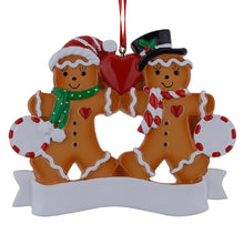 Load image into Gallery viewer, Personalized Family Gift Christmas Ornament Gingerbread Family 2